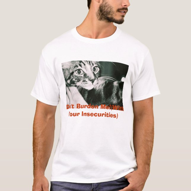 Camiseta julius, não me carrega! (Com suas inseguranças) (Frente)