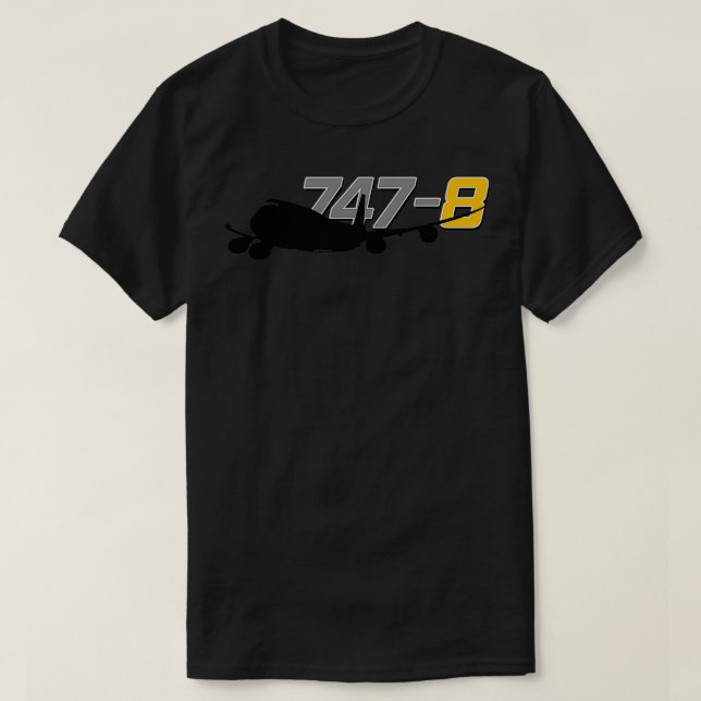 Camiseta Jumbo 747 8 (Frente do Design)