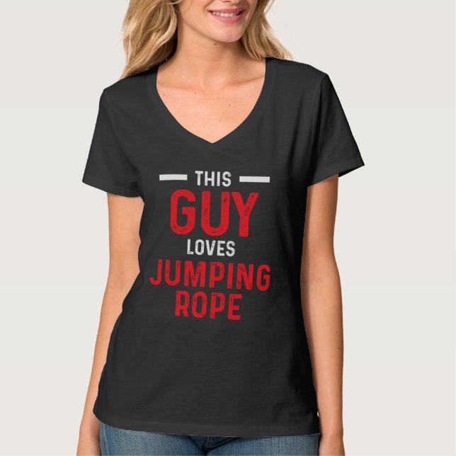 Camiseta Jump Rope Loves Skipping Jumping Roping Workout (Frente)