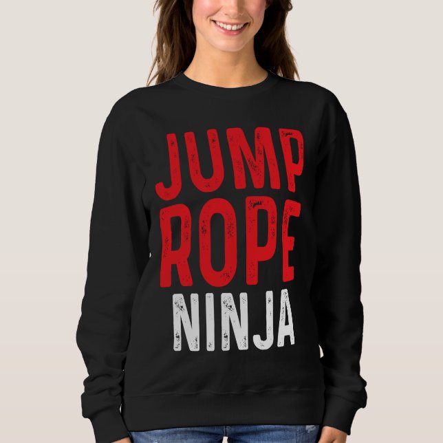 Camiseta Jump Rope Ninja Skipping Jumping Roping Workout (Frente)