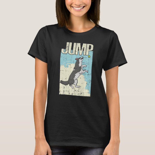 Camiseta Jump Sheepdog Border Collie Premium (Frente)