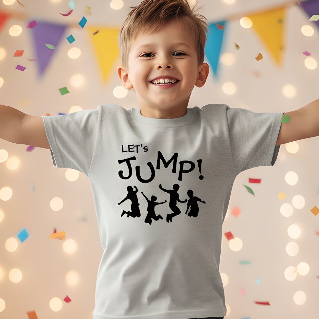 Camiseta Jumping kids trampoline birthday (Criador carregado)
