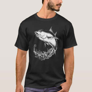 Camiseta Jumping Ocean Tuna For Fishermen Who Love To Fish