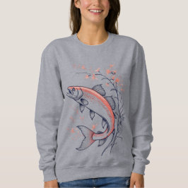 Camiseta Jumping Pink Fish – Women’s Sweatshirt