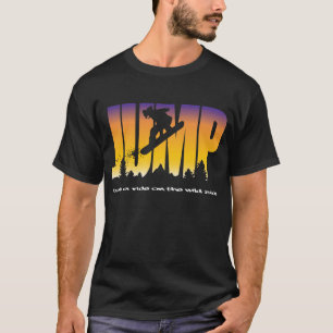 Camiseta Jumping snowboarder