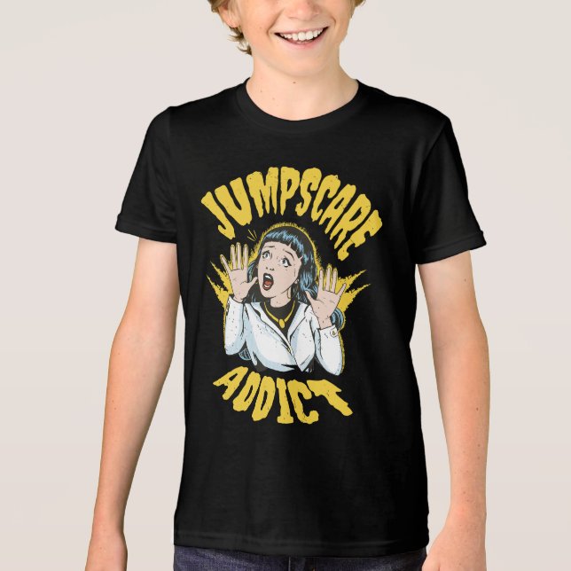 Camiseta  Jumpscare Addict  (Frente)