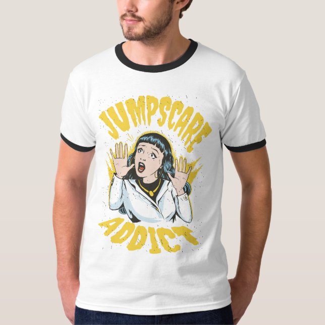 Camiseta  Jumpscare Addict  (Frente)