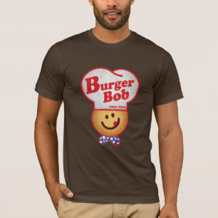 Camiseta Junção retro do hamburguer - vintage de Bob do