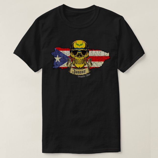 Camiseta Juncos Isla de Porto Rico (Frente do Design)
