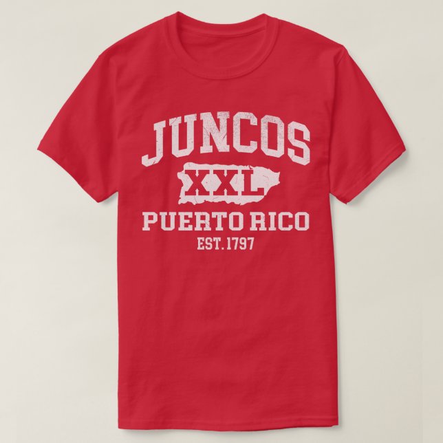 Camiseta Juncos Porto Rico XXL design 1 (Frente do Design)