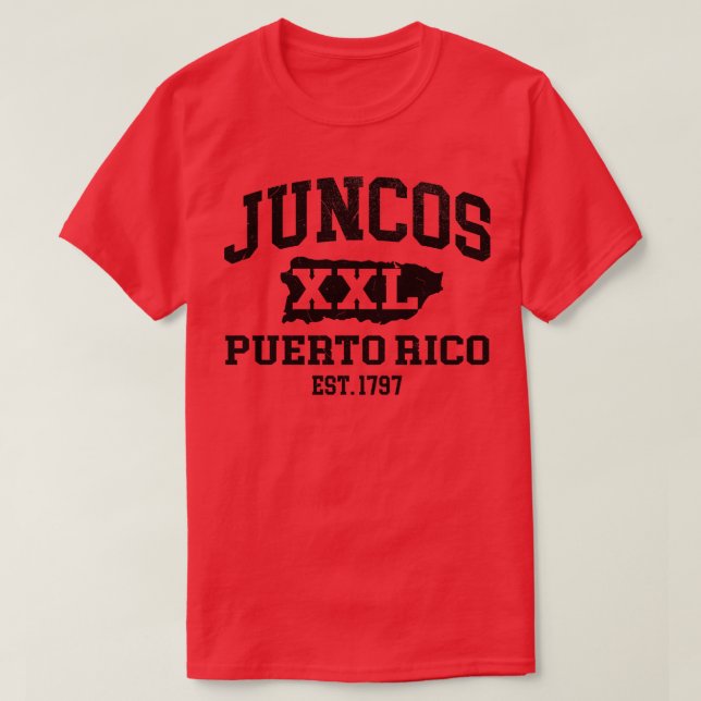 Camiseta Juncos Porto Rico XXL design atlético (Frente do Design)