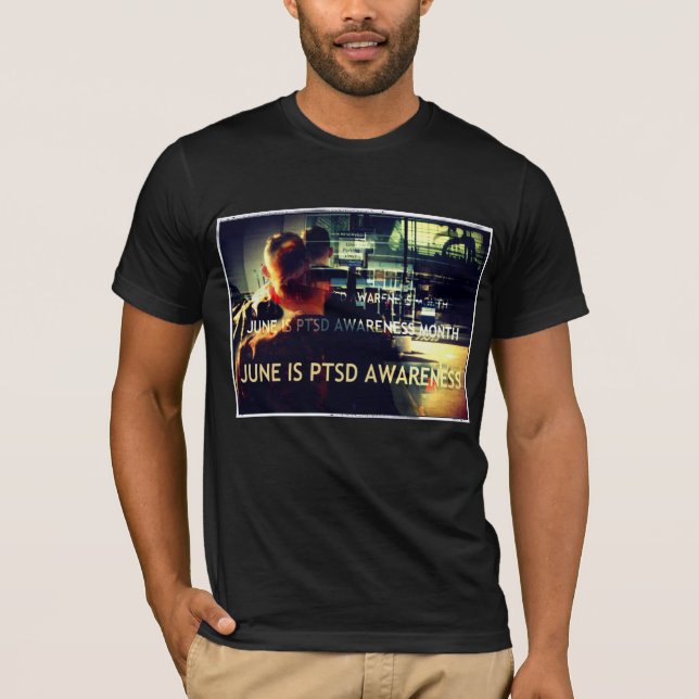 Camiseta June é PTSD Awarness Month T Shirt (Frente)