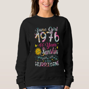 Camiseta June Girl 1976 46 Aniversário 46 Anos Incrível Des