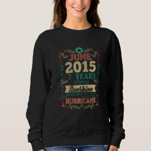 Camiseta June Girls 2015 7 Anos Sunshine 7 Birthday