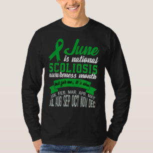 Camiseta June is National Scoliose Awarness Mês 1