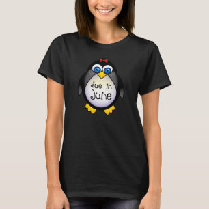 Camiseta June Pregnancy Penguin Maternity Tshirt
