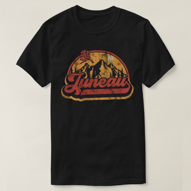 Camiseta Juneau, Alasca (Frente do Design)