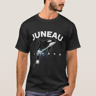 Camiseta Juneau Alaska Orca Er Whale Vigiando Férias Dos Ca