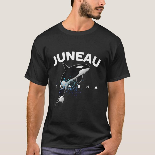 Camiseta Juneau Alaska Orca Er Whale Watching Camg Vacation (Frente)