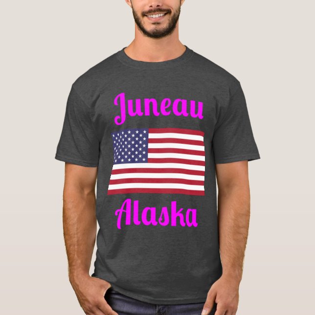 Camiseta Juneau Alaska Stylish Prints (Frente)