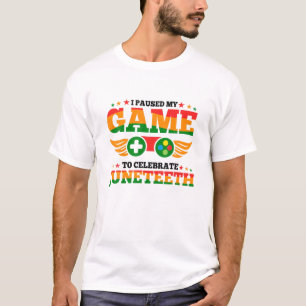 Camiseta Junenésimo Jogador Eu Parei Meu Jogo Para Comemora