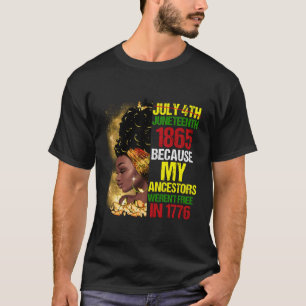 Camiseta Junenésimo Negro Porque Meu Ancestral Não Estava L