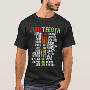 Camiseta Junenésimo Sonho como Líderes Negros