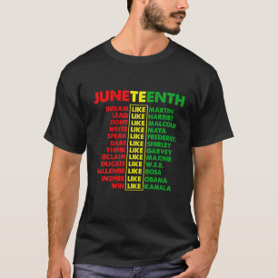Camiseta Junenésimo Sonho como Líderes Negros