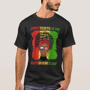 Camiseta Junenho É Meu Dia da Independência Bandeira Negra