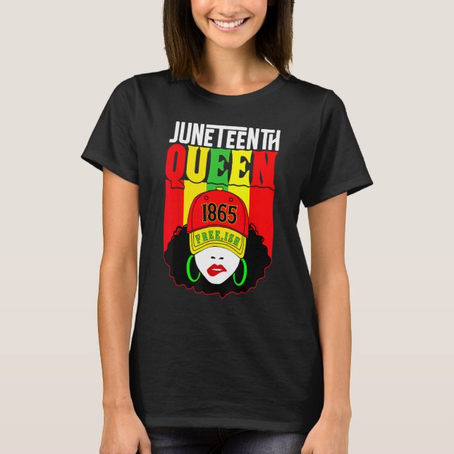 Camiseta Junenth Is The Real Independence Day 1865 Freedom  (Frente)