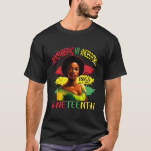 Camiseta Junenth Lembrando Meus Ancestrais Negros