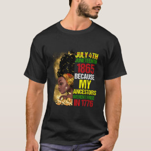 Camiseta Junenth Preto Porque Meu Ancestral Não Era Livre 1