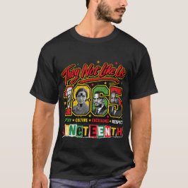 Camiseta Juneteenth 1865 História Negra Líderes de Direitos