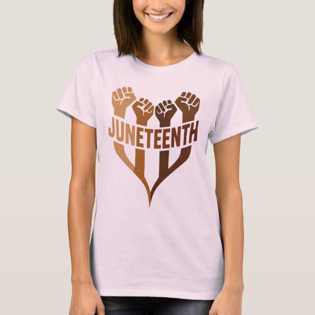 Camiseta Juneteenth 2025, Juneteenth 1865 Liberdade (Frente)