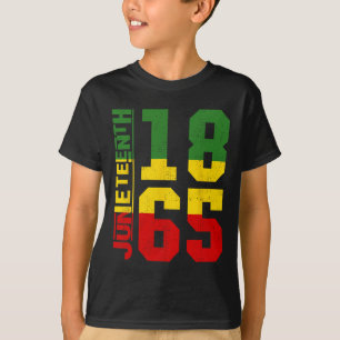 Camiseta Juneteenth Celebra a Liberdade Negra História 1865