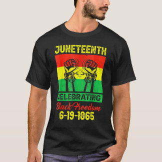 Camiseta Juneteenth Celebrating Black Freedom 1865 Flag 1