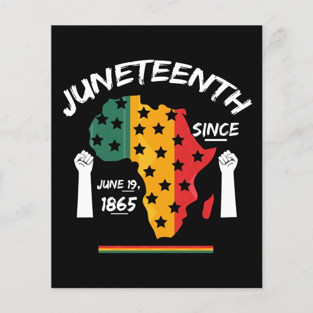 Camiseta Juneteenth Desde 19 de Junho de 1865 - Co (Frente)