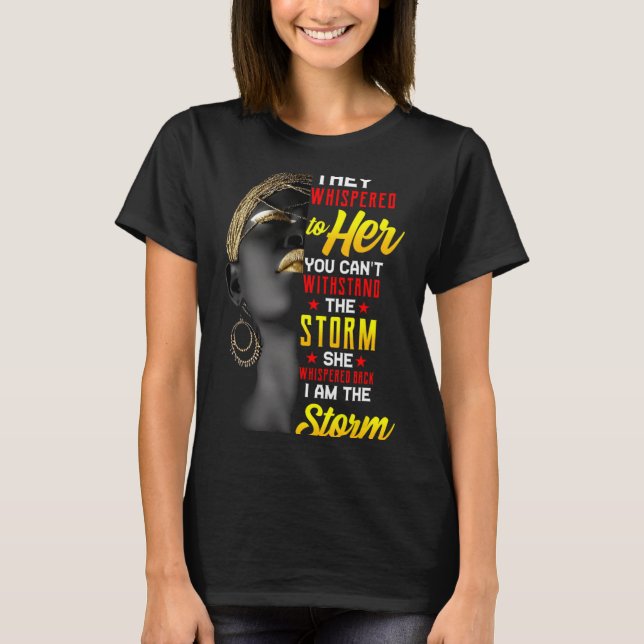 Camiseta juneteenth eu sou as mulheres negras história negr (Frente)