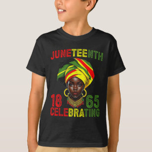 Camiseta Juneteenth EUA Afro-Americano Melanina Mês da Hist