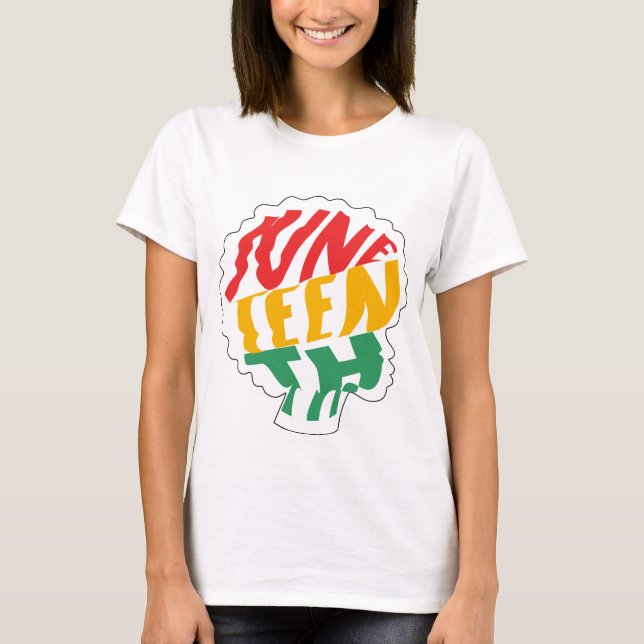Camiseta Juneteenth - História Negra (Frente)