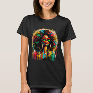 Camiseta Juneteenth mulheres negras rainha afro africana me