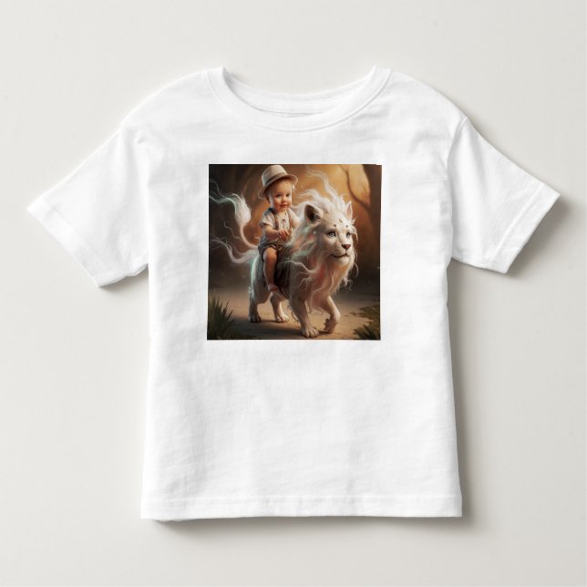Camiseta Junge auf Fabelwesen (Frente)