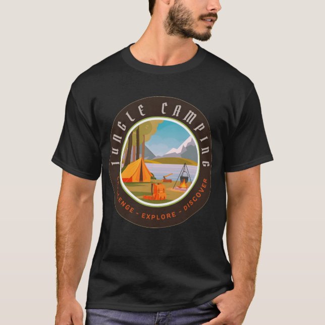 Camiseta Jungle camping friend (Frente)