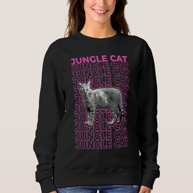 Camiseta Jungle Cat Pastel Aesthetic (Frente)