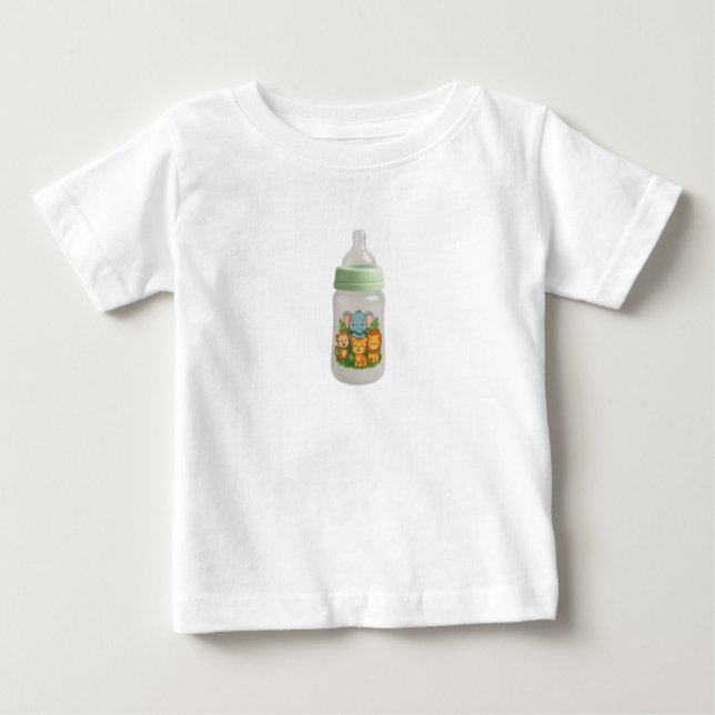 Camiseta Jungle Friends Baby Bottle (Frente)