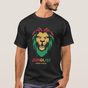 Camiseta Junglist, Drum & Bass, Jungle, Música DnB, Cabeça 