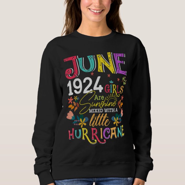 Camiseta Junho De 1924, As Meninas Têm Um Aniversário De 98 (Frente)