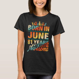 Camiseta Junho De 1941 81 Anos De Idade 81ruas Velas De Ani