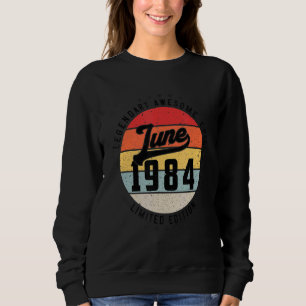 Camiseta Junho De 1984 38º Aniversário 38 Anos