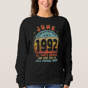 Camiseta Junho De 1992 aniversário de 30 anos Incrível Vint